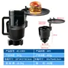 Divisor de Coche Extensión Portavasos Bandeja Fija para Taza de Agua de Coche Soporte Multifuncional para Teléfono Bandeja de Comida Estante de Almacenamiento para Coche