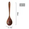 Nueva espátula de madera de teca con mango largo, utensilios de cocina de madera maciza, espátula para cocinar en sartenes antiadherentes, espátula para freír, cuchara para arroz, cuchara para servir, cuchara grande para sopa, venta al por mayor
