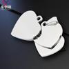 Colgante de Acero Inoxidable Accesorios para Manualidades Acero de Titanio Forma de Corazón Espejo Accesorios para Joyería Venta Caliente Transfronteriza Pulido Espejo