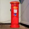 Buzón de Hierro Forjado Estilo Británico Montado en Pared con Cerradura, Caja de Amor