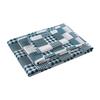 Estudiante Algodón Puro Dormitorio Tres Piezas Cama Individual Azul y Blanco a Cuadros Sábanas Funda de Edredón Dormitorio Escolar Litera Funda de Edredón Azul