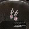 Pendientes Schubert Flor Joya Rosa Chapado en Oro de 18K Pendientes Colgantes Zirconia Lazo Pendientes Pulsera