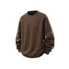 Ropa Superior para Hombre Joven Estilo Montaña para Deportes Invernales al Aire Libre, Camisetas Casuales Sueltas de Cuello Redondo, Sudaderas de Manga Larga de Moda y Versátiles
