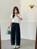 Pantalones Harem Cigarette Lyocell Tencel para Mujer Primavera Verano Elásticos de Cintura Alta Cubren Caderas Adelgazantes Casuales Cortos Estilo Abuela