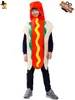 Mameluco de Hot Dog para Niños, Juego de Roles para Niños, Disfraz Divertido y Lindo de Hot Dog, Disfraz para Actuación en Escenario