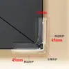 Ventana de aluminio de puente roto bolsa de aire protector de esquina anticolisión aleación de aluminio ventana de apertura hacia adentro cubierta de borde de ángulo recto anti-golpe funda protectora de esquina afilada