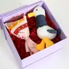 Caja de Regalo Cuadrada de Cinta Personalizada Caja de Embalaje Plegable de una Pieza Caja de Regalo de Navidad DIY Venta al por Mayor Transfronteriza