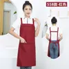 Delantal Impermeable Impresión Publicitaria Logo Personalizado Fabricante Mayorista Ropa de Trabajo Resistente al Desgaste Cocina Catering Tienda de Té con Leche