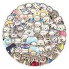 65 Adesivos Fofos de Lontra de Desenho Animado com Expressões, Adesivos Infantis, Capas Criativas DIY para Celular, Bolsas e Copos de Água