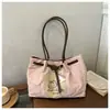 Colección Otoño 2026: Bolsas de Mano para Mujer Simples y Elegantes, Bolsos Tote de Hombro Versátiles y de Moda con Bloques de Color de Gran Capacidad, Bolsos de Mano para Mujer al por Mayor