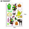 Nuevo Festival de Fantasmas de Halloween Pegatina de Tatuaje de Dibujos Animados Fluorescente Ecológica Calabaza Brillante en la Cara Pegatina de Tatuaje para Niños