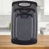 Tabla de cortar de paja de trigo Tabla de cortar de plástico para frutas Tabla de cortar Juego de tres piezas Tabla de cortar combinada Tabla de cortar para suplementos alimenticios para bebés En stock