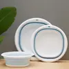 Lavabo plegable, engrosado, portátil para viajes, lavabo grande para exteriores para bebés, lavabo grande de plástico para el hogar para dormitorios de estudiantes