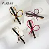 Pinza para el cabello Wjia Estilo Minimalista Francés Lazo Cruzado, Pinza para Flequillo de Material Acetato, Pasador de Lado de Gama Alta