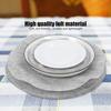 Mantel individual de fieltro, fieltro redondo, almohadilla divisoria para platos, almohadilla protectora para almacenamiento de vajilla, embalaje apilable para utensilios de cocina de cerámica al por mayor
