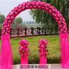 Arco de Flores para Casamento Arco de Flores de Seda Novo Modelo para Evento de Celebração de Inauguração de Loja Decoração de Arco de Casamento Arranjo de Flores Suporte de Flores