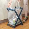 Rejilla de basura plegable importada de Japón para cocina con bandeja, bote de basura para acampar, bolsa de basura, soporte para bolsas de plástico para exteriores