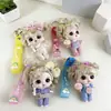 Brinquedo de Lã Fofo e Adorável Boneca Desenho Animado Chaveiro Pingente Miniatura Boneca Pingente de Bolsa Decoração de Chaveiro de Carro