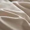 Qualidade A, seguro para bebês, algodão de fibra longa de Xinjiang, conjunto de cama de quatro peças escovado, estilo japonês, 100% algodão, capa de edredom jacquard tingido em fio, algodão puro espessado