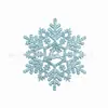 Suministros de Decoración para Ventana de Barra de Habitación de Navidad de Amazon Decoración de Árbol de Navidad Copos de Nieve Largos Transparentes