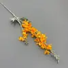 Materiales Florales para Bodas, Flores Artificiales, Delfinio de 2 Ramas, Decoración Floral para Salón de Bodas, Arreglo de Pasillo, Delfinio de Terciopelo