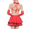 Liquidação saia de dança latina infantil roupas de performance infantil roupas de dança para meninas manga comprida roupas de prática de classificação infantil