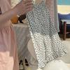 Pantalones antimosquitos de verano para niñas, pantalones casuales de algodón con encaje y estampado de nubes, bonitos pantalones sueltos con estampado floral pequeño para bebés