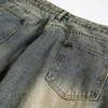 North Boundary Roupa Masculina Estilo Americano Marca Tendência Outono 2025 Novo Jeans Vintage Desgastado Masculino Harem Largo Calças Largas