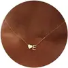 Colar de Aço Inoxidável Galvanizado 14K em Formato de Coração com 26 Letras Colar com a Primeira Letra do Coração Colar Feminino Atacado em Estoque
