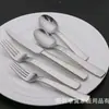 Exportado a Canadá Set de 5 Piezas de Cuchillo, Tenedor, Cuchara, Cucharita, Tenedor de Postre de Acero Inoxidable Cuchara de Comedor Acabado Arena Cuchara para el Hogar