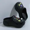 Zapatos perforados de suela gruesa para mujer 2026 nuevo verano ropa de exterior tacón para aumentar altura playa costa plataforma antideslizante sandalias de punta cerrada