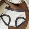 Ropa interior de algodón puro para niñas, estilo deportivo con letras grises, para mujer, transpirable, hipoalergénica, que cubre las caderas, con entrepierna extendida