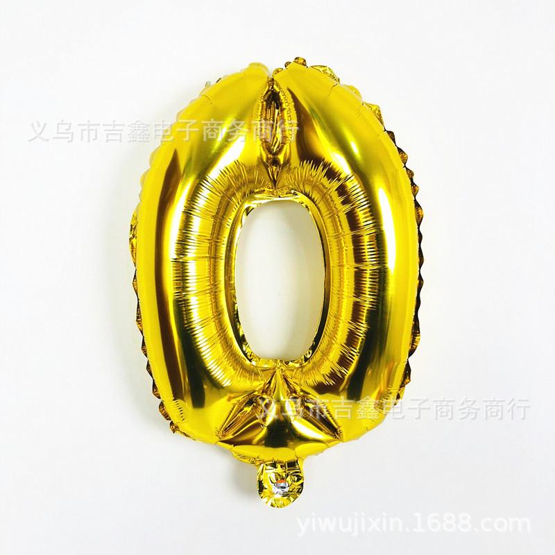 16寸数字 金色0