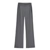 Pantalones rectos informales con cremallera y cintura en V para mujer, pantalón de yoga, fitness, estilo Spice Girl, para otoño