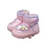 Botas de Nieve para Niños Ultraman Modelo Nuevo de Invierno para Niños y Niñas, Forradas de Felpa y Engrosadas, Zapatos de Algodón Cálidos para Jugar en la Nieve, Zapatos Antideslizantes e Impermeables