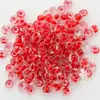 Acessórios de materiais para joias DIY 2mm contas de arroz de vidro contas de arroz de núcleo tingido preenchidas com contas coloridas contas soltas contas redondas