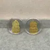 Pegatina de Teléfono de Oro Puro 999 Oro 2mg Princesa Por Favor Hazte Rico Rápido Lámina de Oro Atrae Dinero Pequeño Regalo Promocional Venta al por Mayor desde el Fabricante