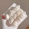 Conjunto de 3 Peças de Laços de Cabelo de Gatinho Xadrez Frescos e Simples, Scrunchies de Tecido, Elásticos Doces e Femininos para Rabo de Cavalo, Acessórios de Cabelo