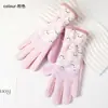 Guantes Cálidos de Invierno para Niños con Forro Polar al por Mayor Panda Nube Guantes a Prueba de Viento y Frío para Niños Lindos y Cómodos