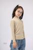 Invierno Nuevo Estilo Similar al Terciopelo Rayas Verticales Camiseta Básica de Manga Larga para Niños, Color Sólido Doble Cepillado Ropa Interior Térmica Superior Al por Mayor
