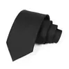 Corbata para Hombre Transfronteriza 8cm Color Sólido Corbata Atada a Mano Corbata de Jacquard de Poliéster para Hombre Logo Corbata de Gama Alta para Hombre