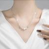 Plata de Ley S999 Sansheng III Cuentas de Transferencia Collar de Plata de Ley Moda Exquisito Cuentas Redondas Explosiones San Valentín para Enviar a la Novia