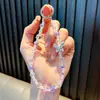 Cadena para Teléfono Móvil con Colgante de Llavero de Aleación con Lazo y Perlas Exquisito Colgante para Funda de Teléfono Móvil Correa de Muñeca Accesorios para Bolsos Pequeños Regalos