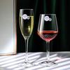 Copo de vinho tinto de vidro temperado Gaonuo espessado anti-queda de pé alto copo de suco e cerveja hotel copo de champanhe resistente ao calor
