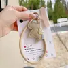 Cordão de Couro com Pingente de Pônei para Celular, Chaveiro Riqueza Rápida, Chaveiro Curto de Pulso para Ano Novo, Pingente de Bolsa, Atacado para Homens e Mulheres