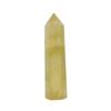 Columna de citrino natural transfronteriza caliente de punta única prisma hexagonal piedra de citrino pulida adornos de escritorio para oficina