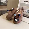 Zapatos de Peluche para Niños Dibujos Animados Para Exteriores Suela Suave Estilo Invierno 2026 Zapatos de Algodón de Dos Capas para Niñas Zapatos de Algodón Cálidos con Felpa para Bebés Niños