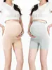 Leggings de Maternidad de Cintura Alta Talla Grande Soporte Abdominal de Maternidad Alta Elasticidad 10A Antibacterianos Leggings de Seguridad Dos en Uno