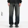 Jeans Rectos Ceecuz para Hombre Estilo Americano Lavado Vintage Sueltos Pierna Ancha Pantalones Casuales Pantalones Altos