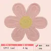 Gancho de Mão Imitação Cor Macaron Toalha Imitação Caxemira Flor Bordada Tecido Patch Roupas Femininas Roupas Infantis Patch Decorativo Patch